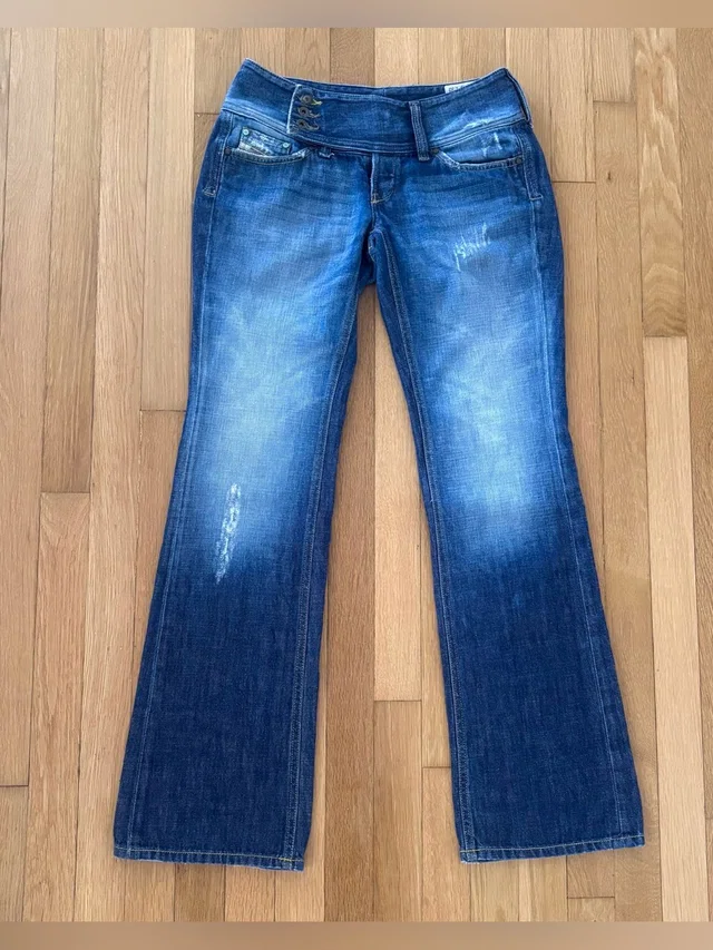 Diesel Vintage Cherock Bootcut Flare Jeans Womens 29x32 Made Italy Low Rise Y2k in blue Denim from Poshmark