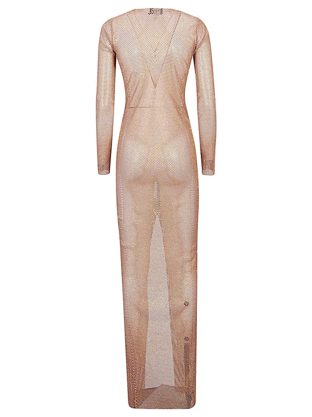 Santa Brand Flower Applique Long Dress, photo 2 of 2 from Balardi