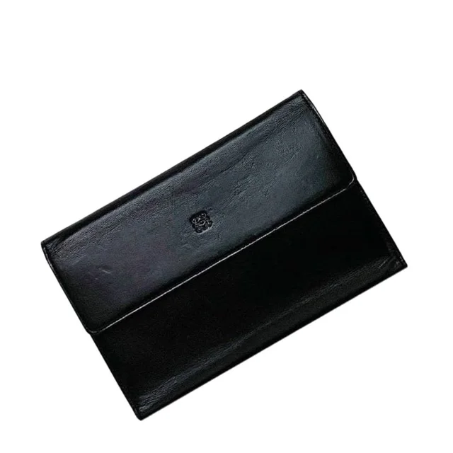 Loewe Trifold Wallet Black Anagram Nappa in black Nappa leather from Poshmark, photo 1 of 1