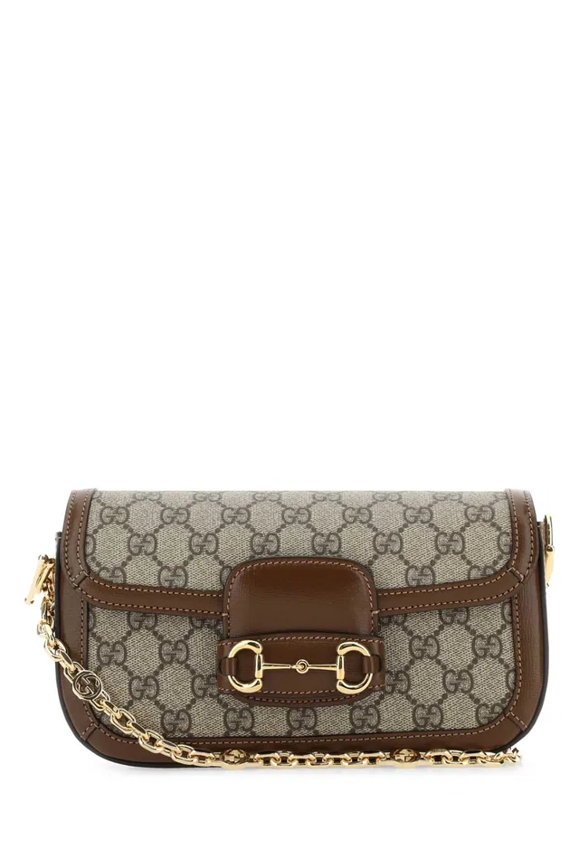 Gucci Horsebit Shoulder Bag — Brown in Brown Suede from HEWI