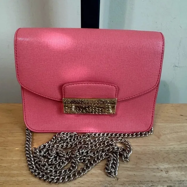 Furla Pink Mini Metropolis Crossbody Bag in multicolor Leather from Grailed