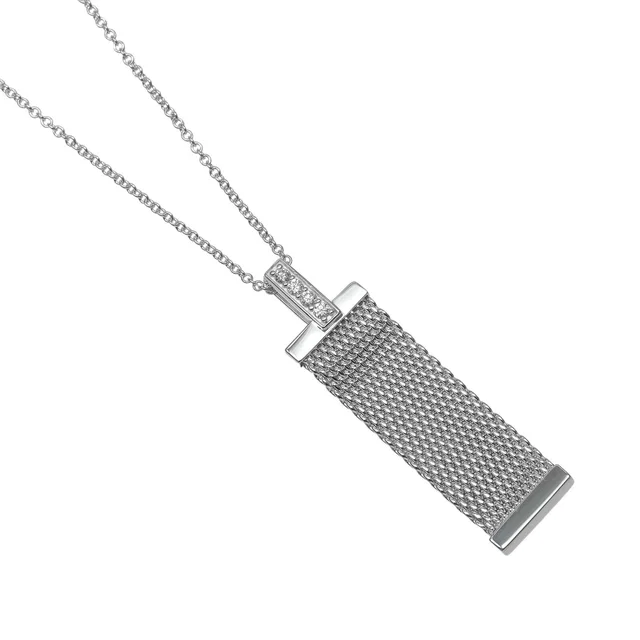 Tiffany & Co. Somerset 925 Sterling Silver Diamond Necklace in Silver from The Reluxe