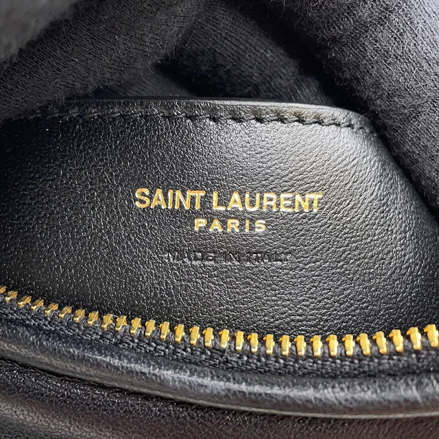 Saint Laurent Calypso Mini Hobo Bag Black791484 Lambskin in Lambskin from GALLERY RARE, photo 16 of 16