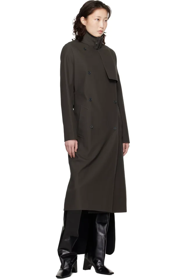 Courrèges Black Circle Edged Long Knit Midi Skirt, photo 4 of 4 from SSENSE
