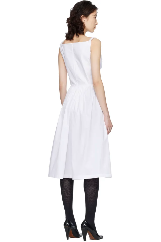 Vivienne Westwood White Sunday Midi Dress, photo 3 of 4 from SSENSE