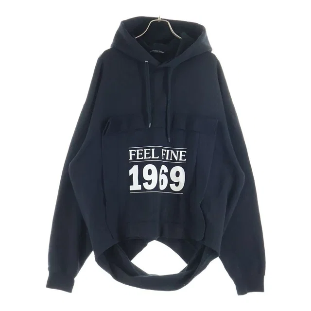 Balenciaga Feel Fine Cutoff Pullover Hoodie Black in Black from The Reluxe