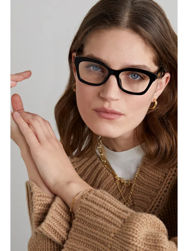 FENDI EYEWEAR O'Lock D-frame acetate optical glasses in Black, photo 2 of 2 from NET-A-PORTER (Canada)