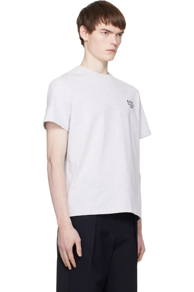 A.P.C. Gray Standard 'Rue Madame' T-shirt, photo 2 of 3 from SSENSE