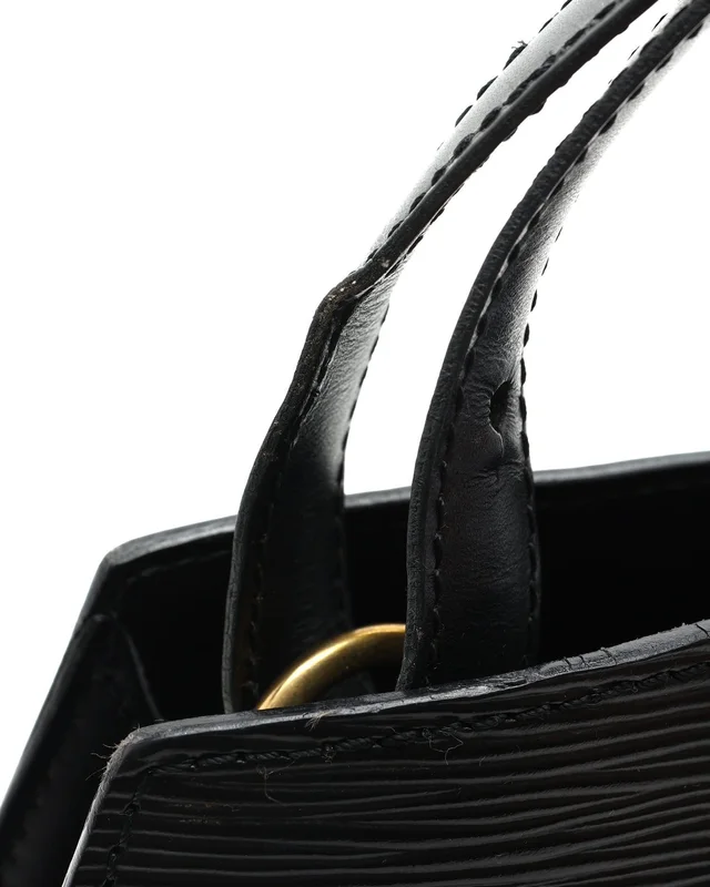 Louis Vuitton Epi Black Cluny Shoulder Bag in Black Leather from A Retro Tale, photo 7 of 9
