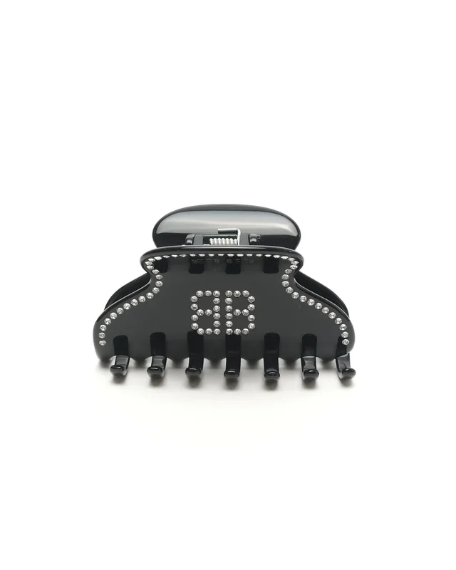 Balenciaga Holli BB Rhinestone Hair Clip in Resin from A Retro Tale, photo 3 of 6