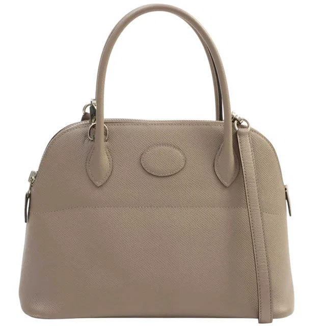 Hermès 2018 Bolide 27 Gris Asphalte in Grey Epsom leather from VINTAGE QOO TOKYO