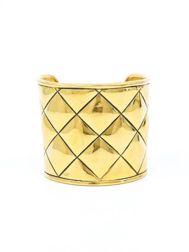 1980s Chanel Quilted Arm Cuff from Arcade Vintage