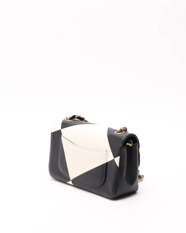 Chanel Mini Geometric Patchwork Rectangular Single Flap Bag in Leather from A Retro Tale, photo 3 of 10