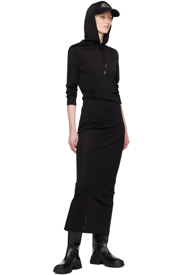 Dion Lee Black Gathered Maxi Dress, photo 4 of 4 from SSENSE