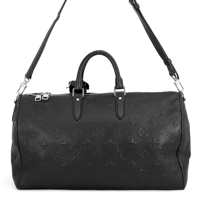 Louis Vuitton Keepall Bandoulière Noir Monogram Revelation Size 45 in Black from GALLERY RARE