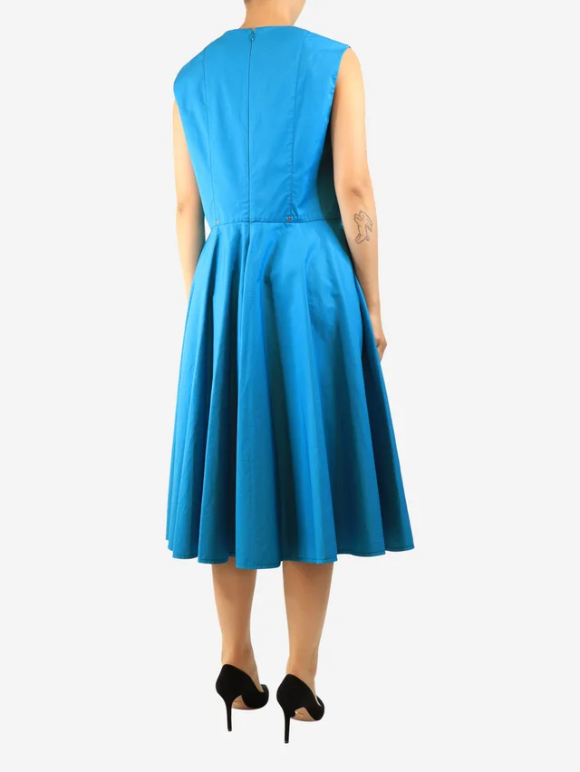 Hermès Blue swing cotton dress - size UK 14 in Blue from Sign of the Times, photo 2 of 2