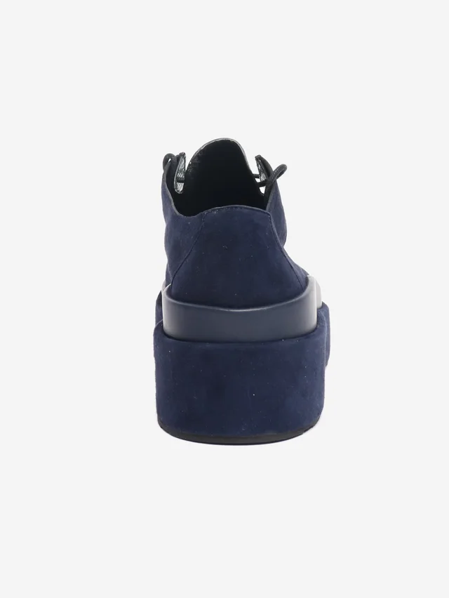 Jil Sander Blue suede platform shoes - size EU 38.5 in Blue Suede from Sign of the Times, photo 2 of 2