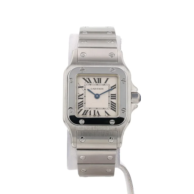 Santos small model watch in steel, Ref: Cartier - 1565, circa 1990 from Collector Square, photo 2 of 3