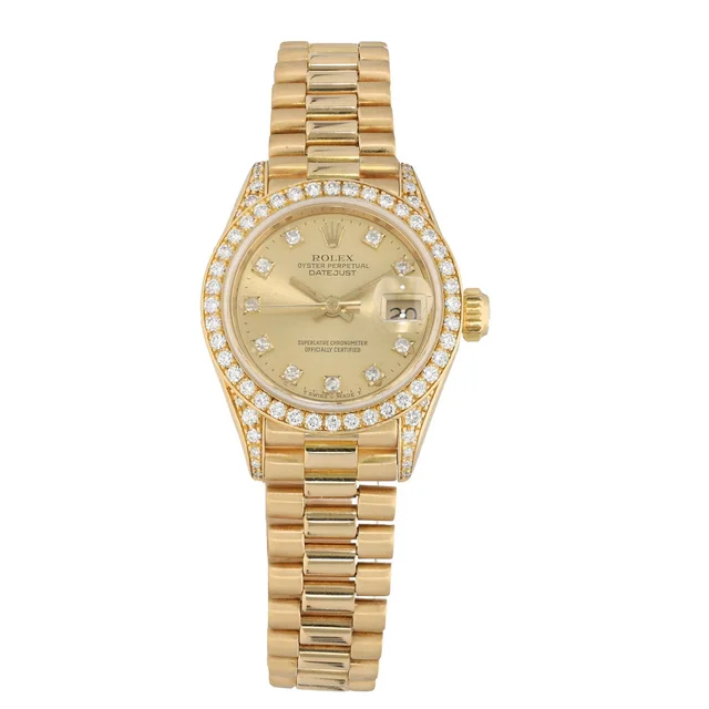 Rolex Lady Datejust 69158 26mm Gold Watch in Gold from H&T