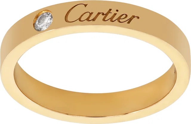 C de Cartier ring in Pink Rose Gold from Gray And Sons