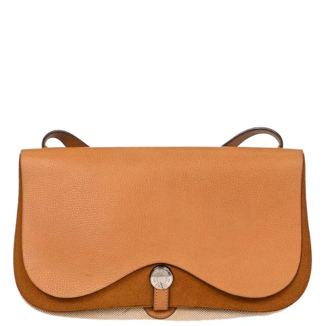 Hermès Natural Toile H Vache Liegee Sac Colorado MM Shoulder Bag in Beige from AMORE Vintage Tokyo