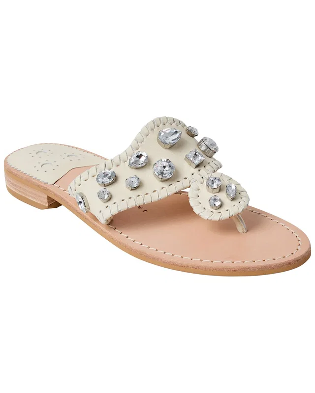 Jack Rogers Jacks Jeweled Leather Sandal, image 1 of 1 from Rue La La