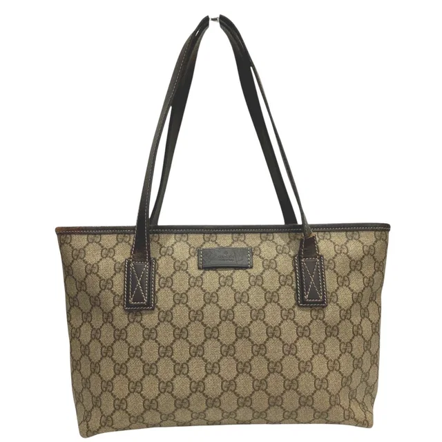 Gucci GG Supreme Tote Bag Leather in Leather from The Reluxe