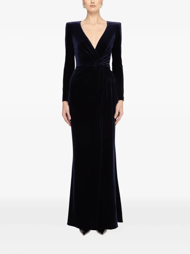 NISSA velvet maxi dress, photo 2 of 2 from FARFETCH
