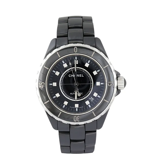 Chanel J12 Diamond 38mm Watch in Ceramic from Luxe.It.Fwd