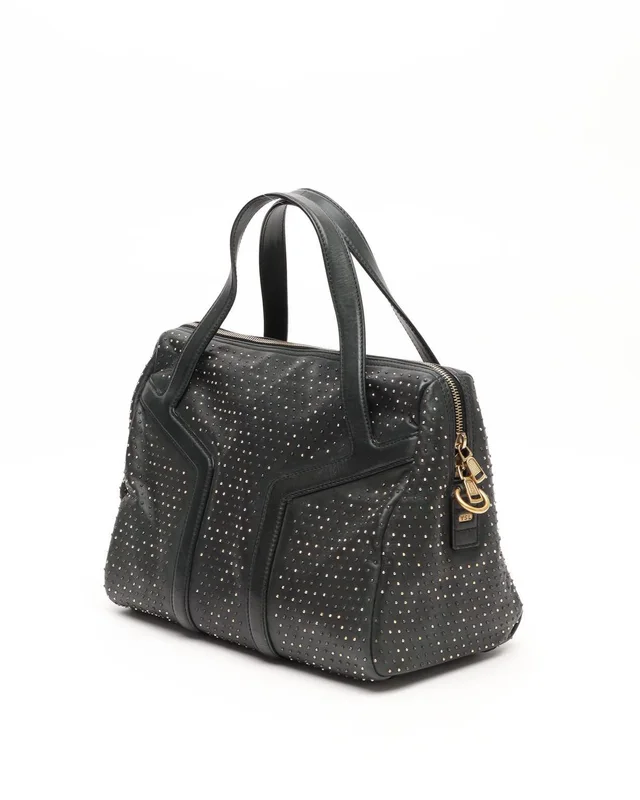 Saint Laurent Studded Y Boston Bag in Leather from A Retro Tale, photo 2 of 11