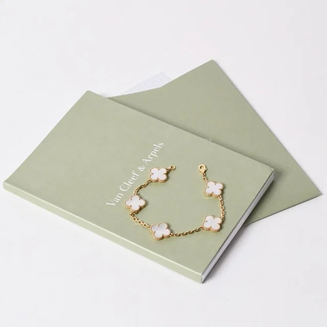 Van Cleef & Arpels Vintage Alhambra Bracelet 5 Motifs Shell from The Reluxe