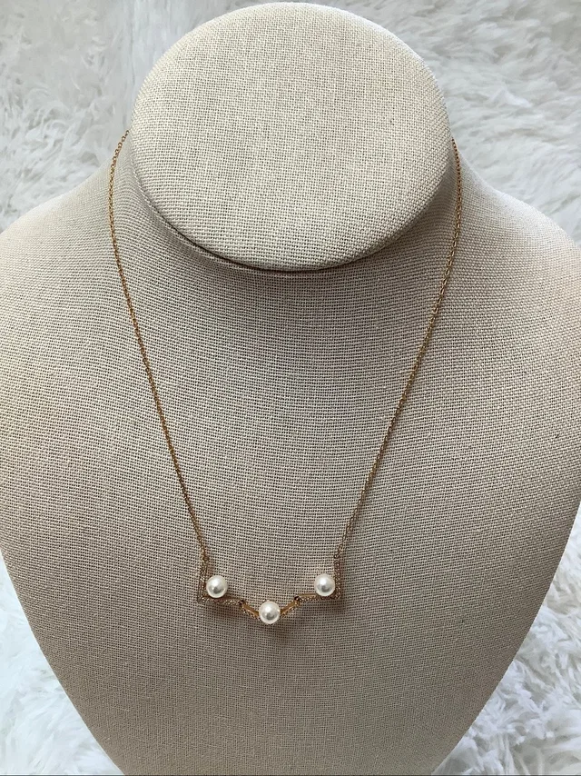 Swarovski Edify Medium Rose Gold-Tone Crystal Pearl Necklace Statement A1-26 in gold from Poshmark
