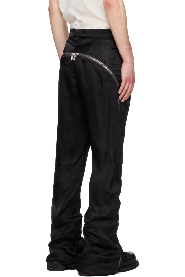 Rick Owens Black Temple Bolan Banana Trousers, photo 3 of 5 from SSENSE