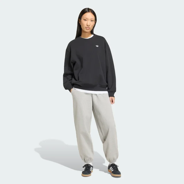 Adidas ESSENTIALS LOOSE FLEECE JOGGERS in Grey, photo 3 of 6 from adidas (US)