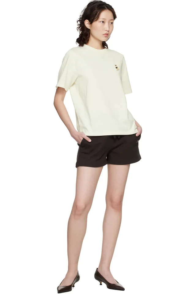 Maison Kitsuné Off-White Dressed Fox Comfort T-shirt, photo 4 of 4 from SSENSE