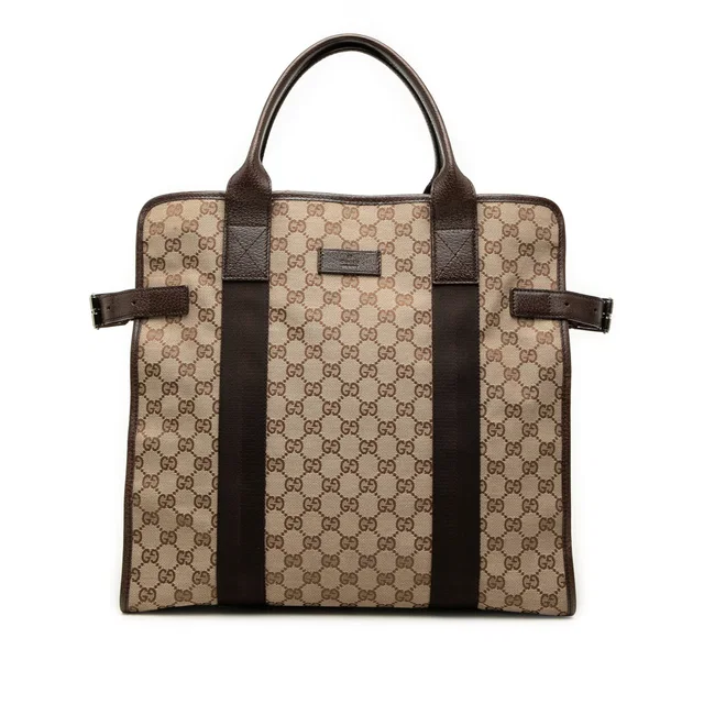 Beige Gucci GG Canvas Tote in Beige Canvas from Designer Revival