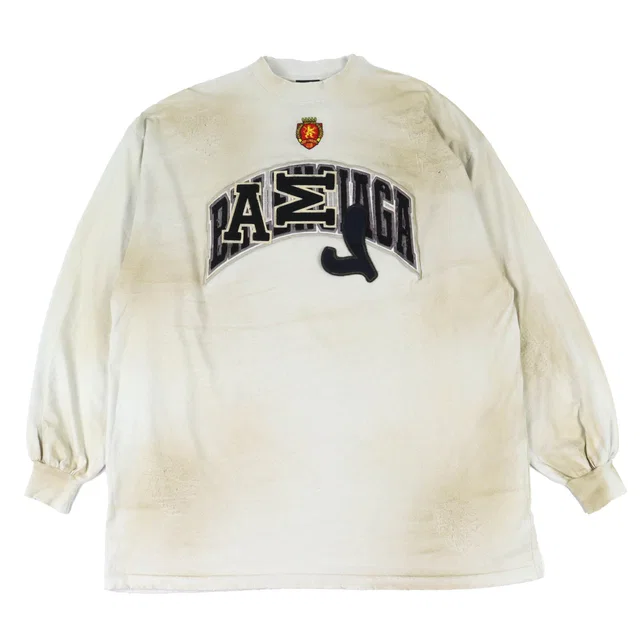 Balenciaga Skater Cotton Long-sleeved T-shirt in Wool from LuxUness