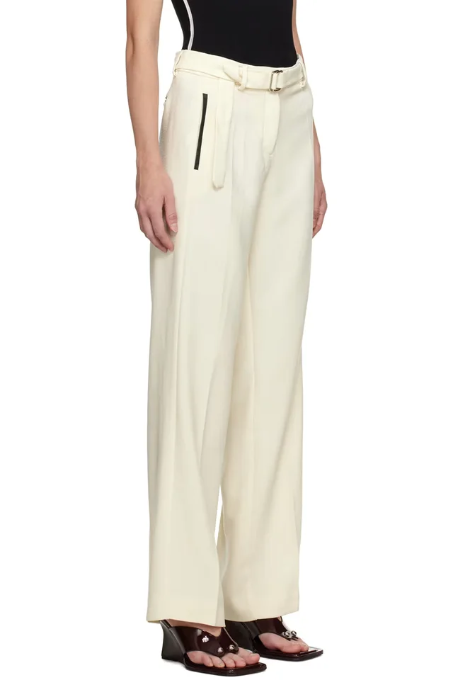 Paris Georgia Off-White Basil Trousers, photo 2 of 2 from SSENSE