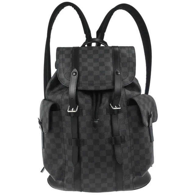 Louis Vuitton 2018 Damier Graphite Christopher PM Backpack N41379 in Grey Canvas from AMORE Vintage Tokyo