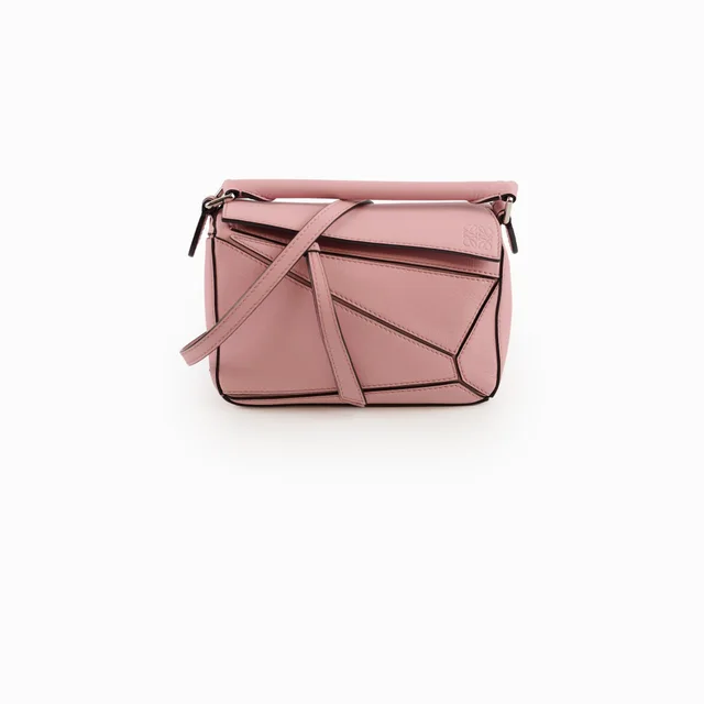 Loewe Mini Puzzle Pink in Pink Leather from The Purse Affair