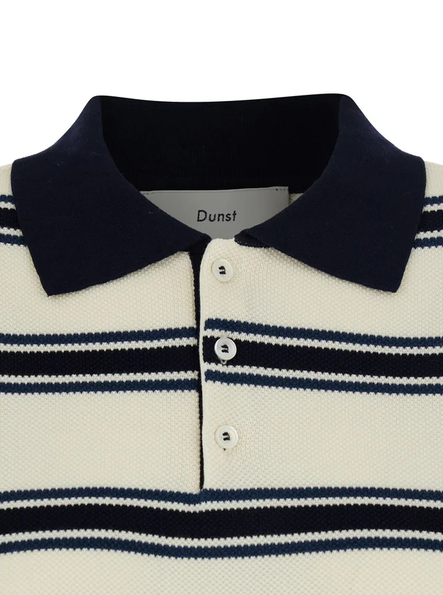 DUNST multicolor Polo shirt with button closure and short sleeves in cotton for women in Multicolor 100% Cotton, photo 6 of 6 from Gaudenzi Boutique