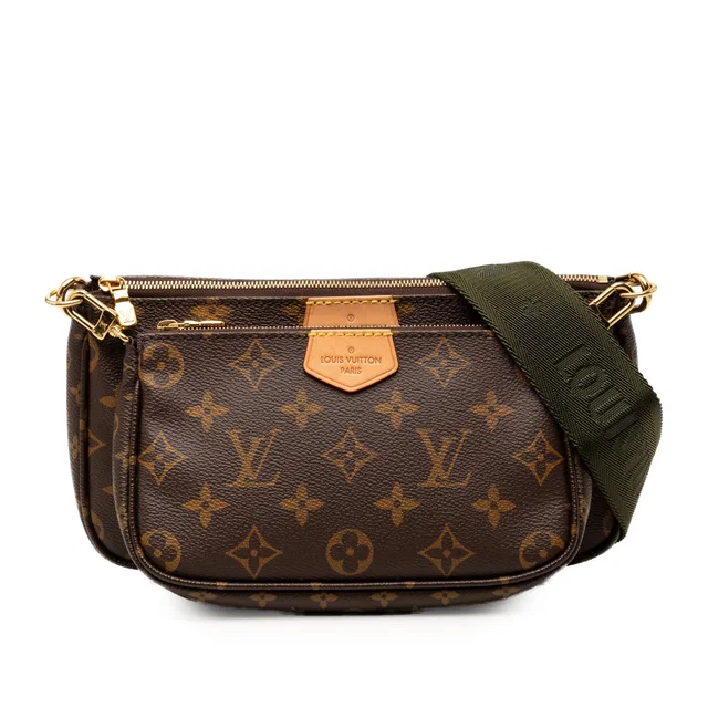 Brown Louis Vuitton Monogram Multi Pochette Accessoires Satchel in Brown Coated canvas from Designer Revival