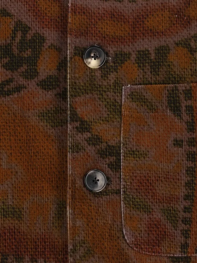 Dries Van Noten BRAXTON GIANT PAISLEY PRINT OVERDYED CORDUROY JACKET, photo 5 of 5 from SENSER
