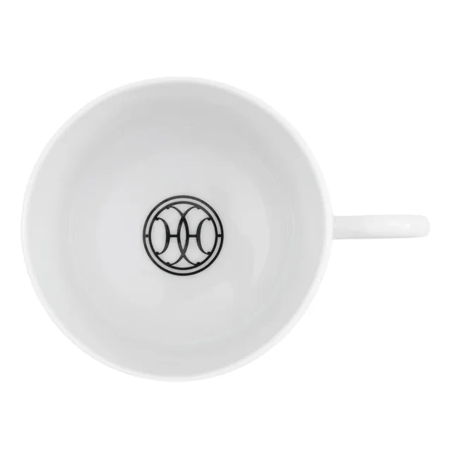 Hermès Teacup & Saucer H Deco Pair Set White/BlackP037016P Porcelain Size 7.8 cm in White from GALLERY RARE, photo 6 of 14