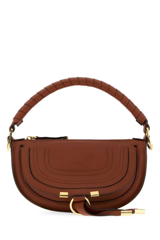 Chloé Marcie Shoulder Bag — Brown in Brown Calfskin from HEWI