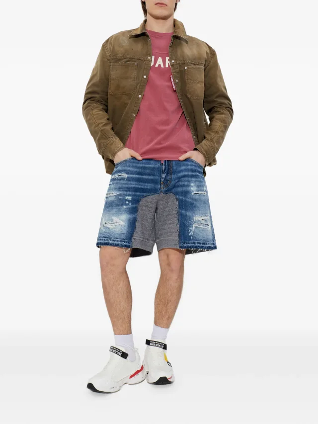 DSQUARED2 retro fade Cool Football Fit T-shirt, photo 2 of 2 from FARFETCH