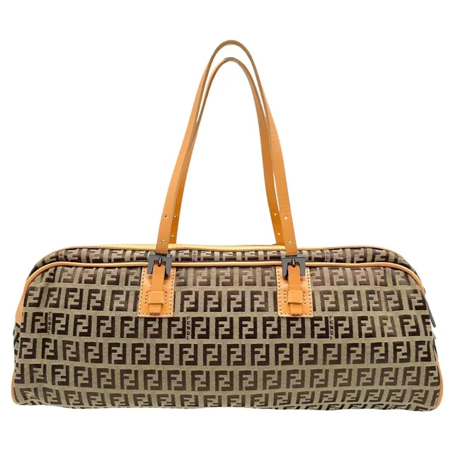 Fendi Tan & Brown Zucchino Mongram East-West Shoulder Bag in brown|red|neutral from Poshmark, photo 1 of 1