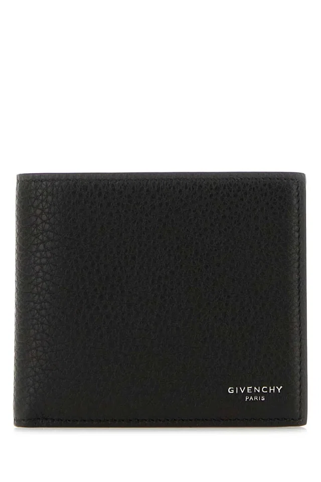 Givenchy Leather Wallet — Black Exterior in Black Leather from HEWI