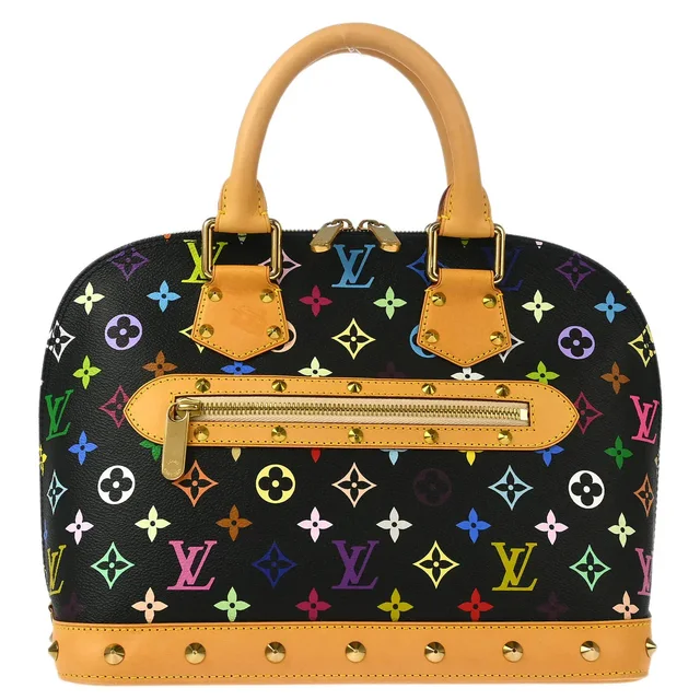 Louis Vuitton 2007 Black Monogram Multicolor Alma Handbag M92646 in Black Canvas from AMORE Vintage Tokyo