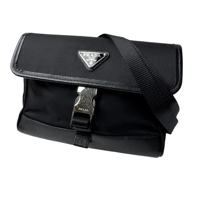 Prada Smartphone Shoulder Mini Bag in Saffiano leather from The Reluxe